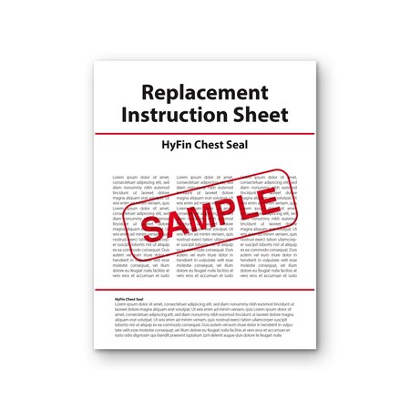 Aek Replacement Instruction Sheet  HyFin Chest Seal EN9425